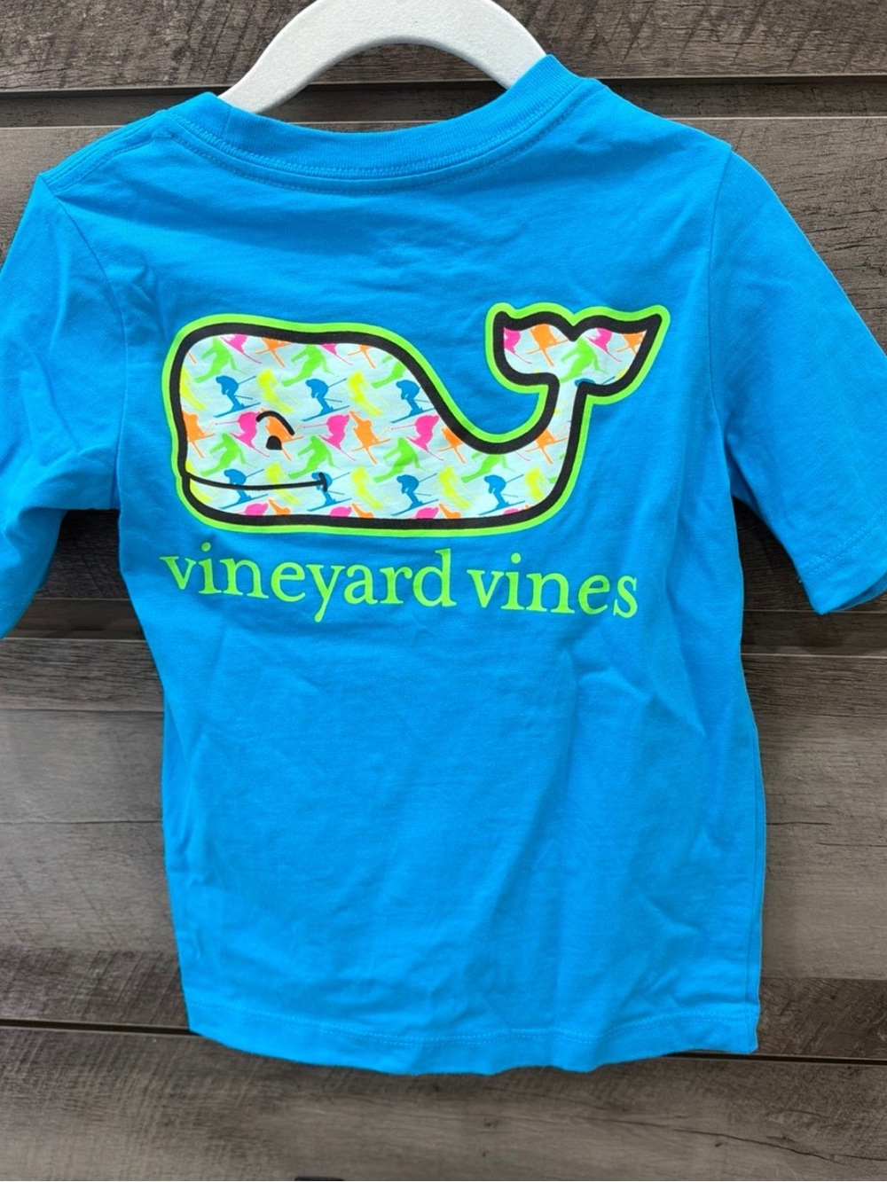 Vineyard Vines Bright Blue Whale Tee